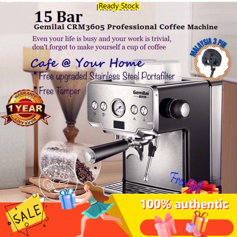 LouhiNevenaReady stock Malaysia Plug Gemilai CRM3605 15 Bars Pressure