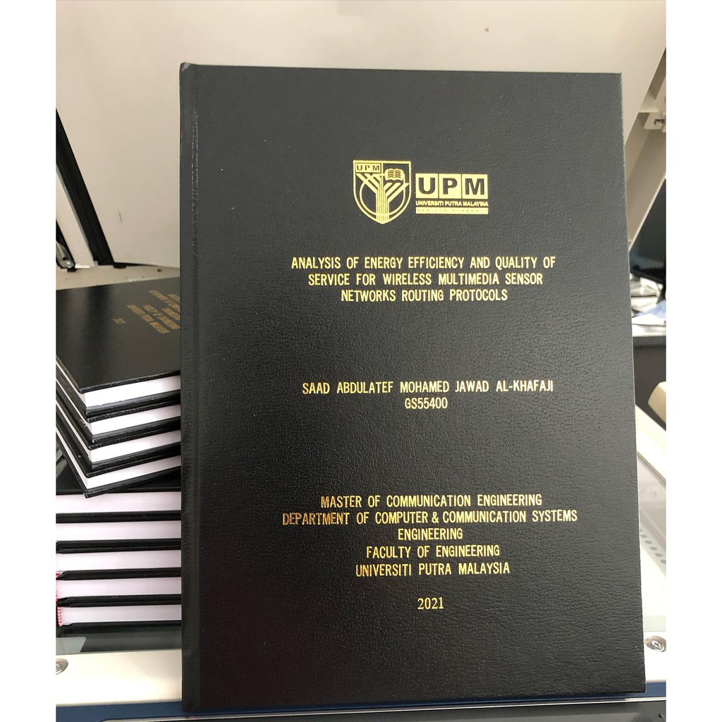 HARDCOVER BINDING / THESIS BINDING / HARDBOUND BINDING / JILID BUKU