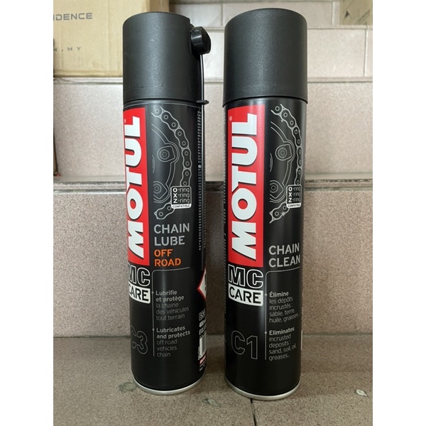 MOTUL MOTORCYCLE CHAIN LUBE,CHAIN CLEANER 400ML Shopee Malaysia