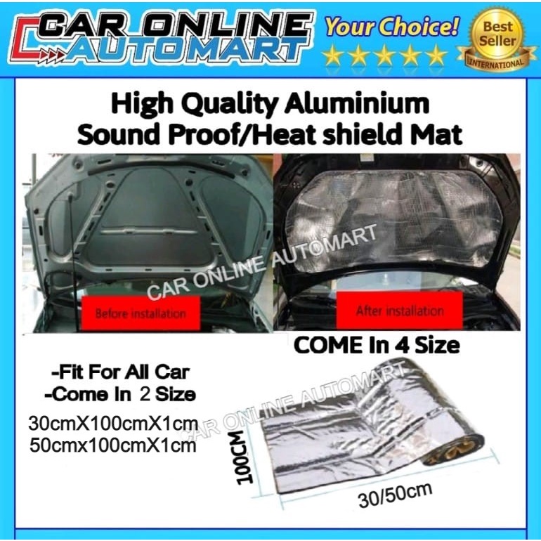 Car Sound Deadening Universal 10mm thickness High Quality Aluminium