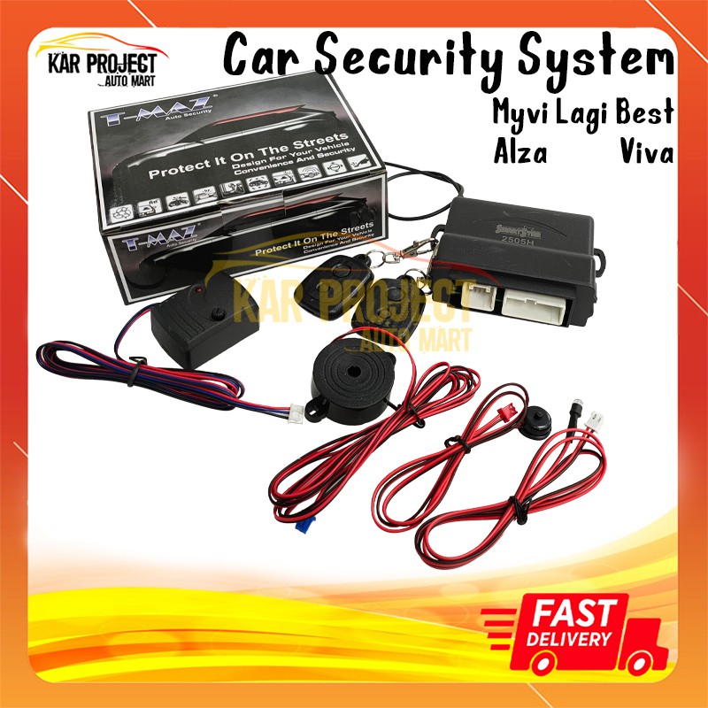 Perodua Myvi Lagi Best / Alza / Viva Car Alarm Vehicle Security System