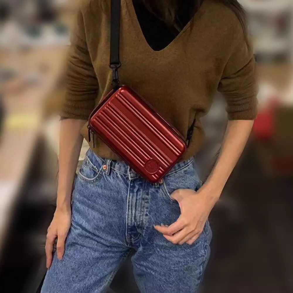 Starbucks Maroon Mini Luggage Crossbody Bag Case Shopee Malaysia