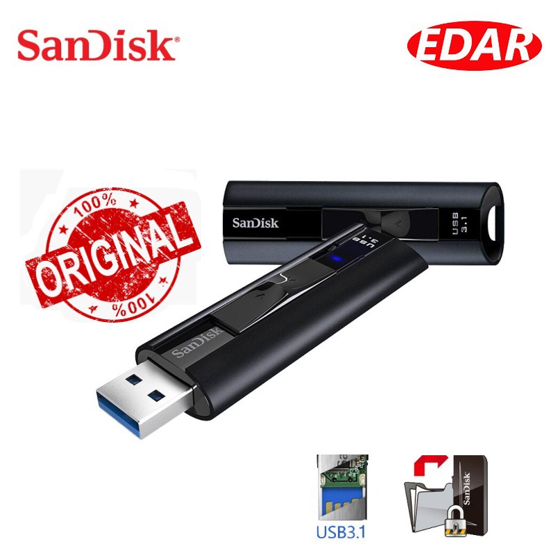 Sandisk Extreme Pro 128GB / 256GB USB 3.2 Solid State Flash Drive