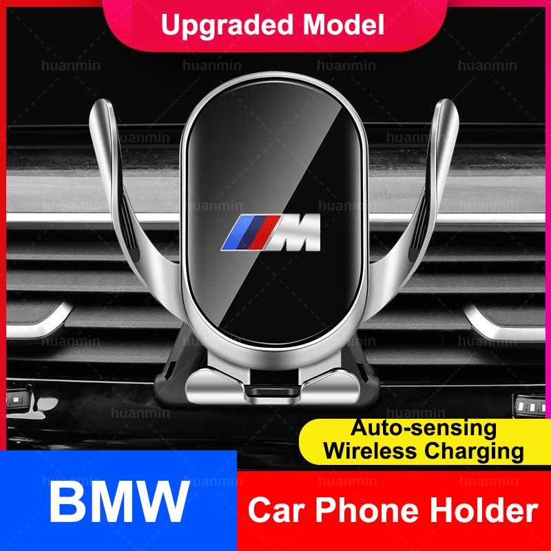 BMW Car Phone Holder Wireless Charging Automatic Induction Handphone