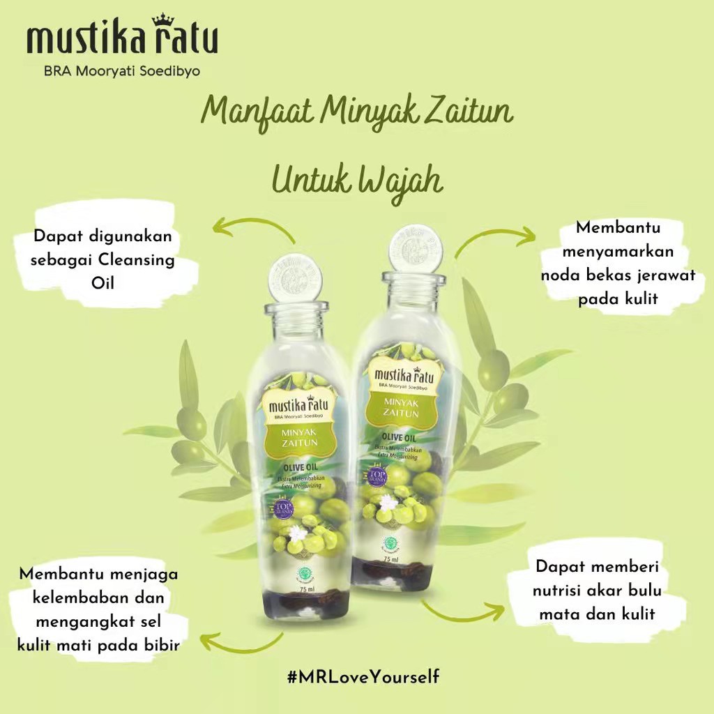 Mustika Ratu Minyak Zaitun (Olive Oil) 75ml / 175ml Shopee Malaysia