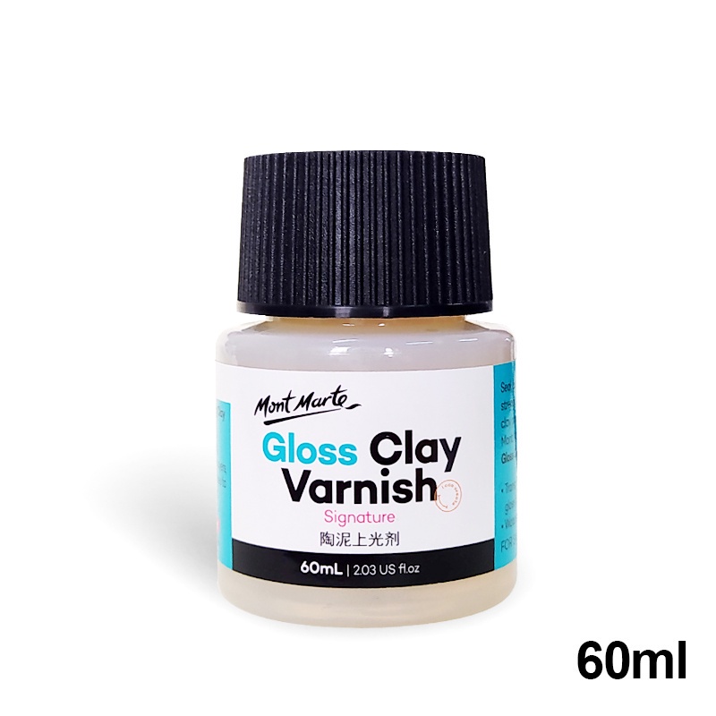 KakiJimat Mont Marte Transparent Gloss Clay Varnish Signature Sculpture