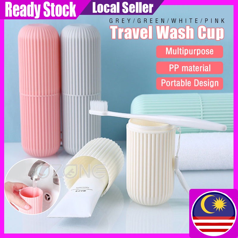 Portable Travel Toiletries Storage Cup Toothbrush Toothpaste Storage