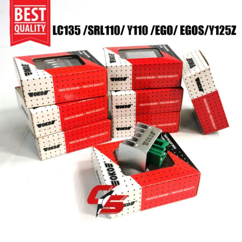 RECTIFIER KATAB REGULATOR OKO LC135 135LC V1 V2 V3 WAVE125X WAVE110 RXZ