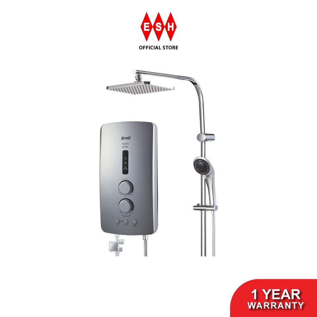 Alpha IM9EP Plus Rain Shower Instant Shower Heater (Silver) Shopee