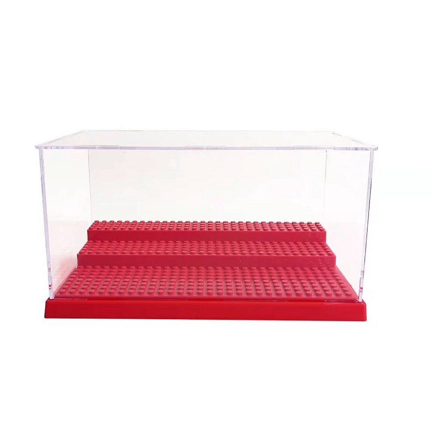 LELE / JH 3 steps Display Case/Box LEGO Dustproof ShowCase Blocks