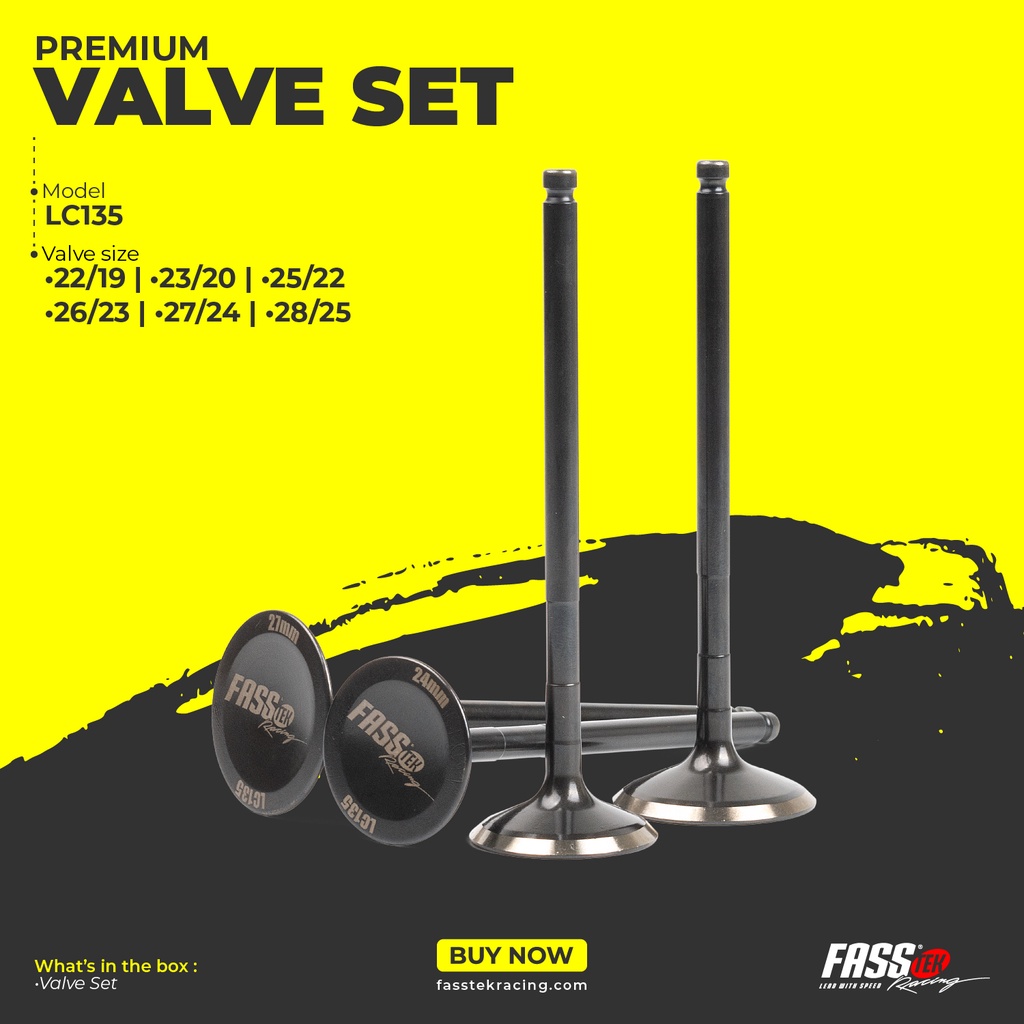 100 ORIGINAL FASSTek Racing® [PREMIUM] VALVE SET Y15 FZ150 LC135 Y16