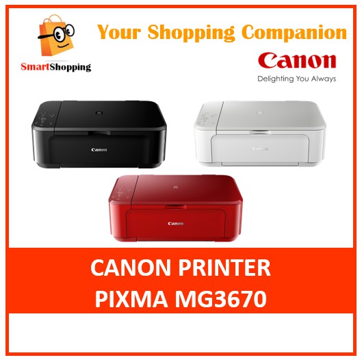 Canon Printer PIXMA MG3670 Wireless Photo AllInOne with Auto Duplex