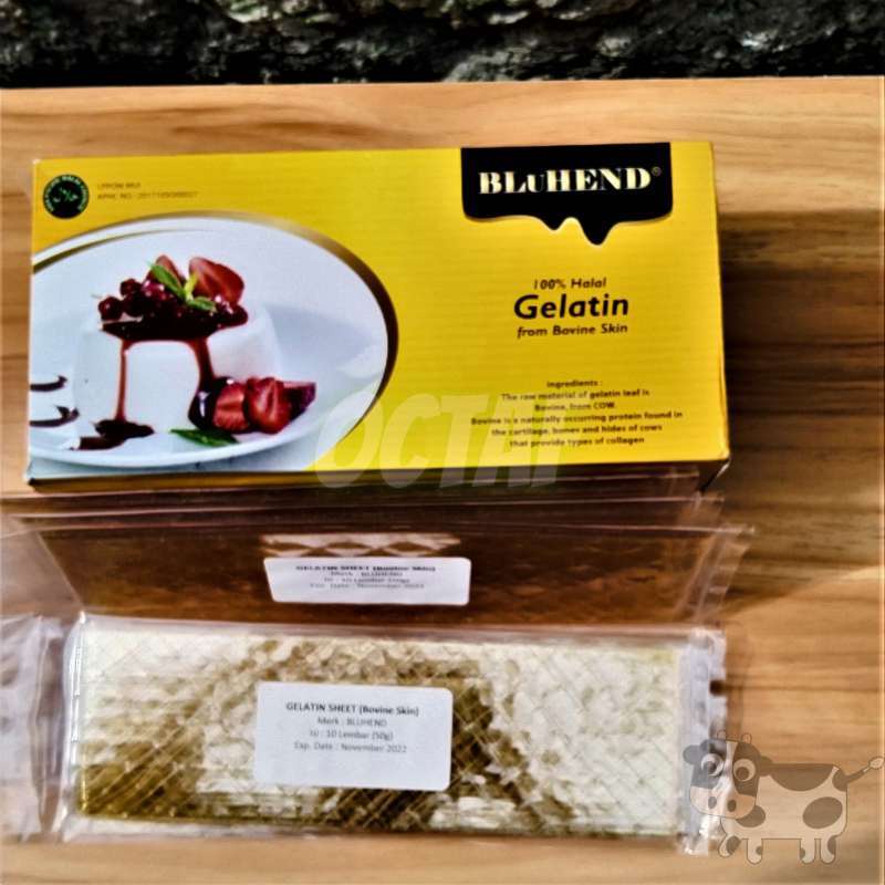 Gelatin Sheet/Sheet/Leaf Contents 10 Sheets (50g) Shopee Malaysia