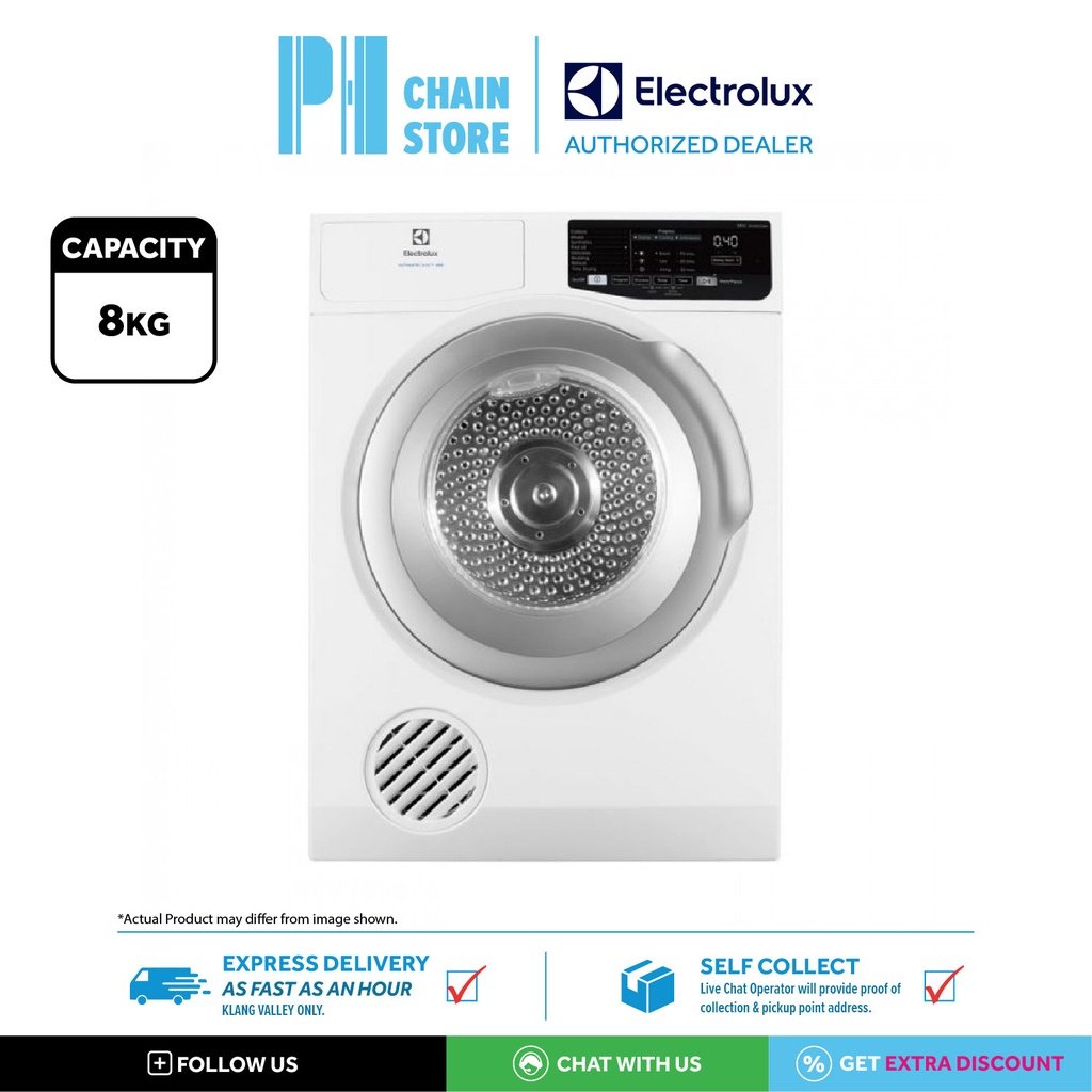 (DELIVERY FOR KL & SGR ONLY) ELECTROLUX EDV805JQWA 8KG ULTIMATECARE