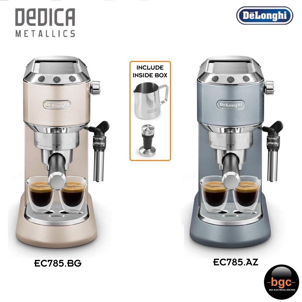 Delonghi EC785 Dedica Metallics Pump Espresso Coffee Machine EC785.AZ