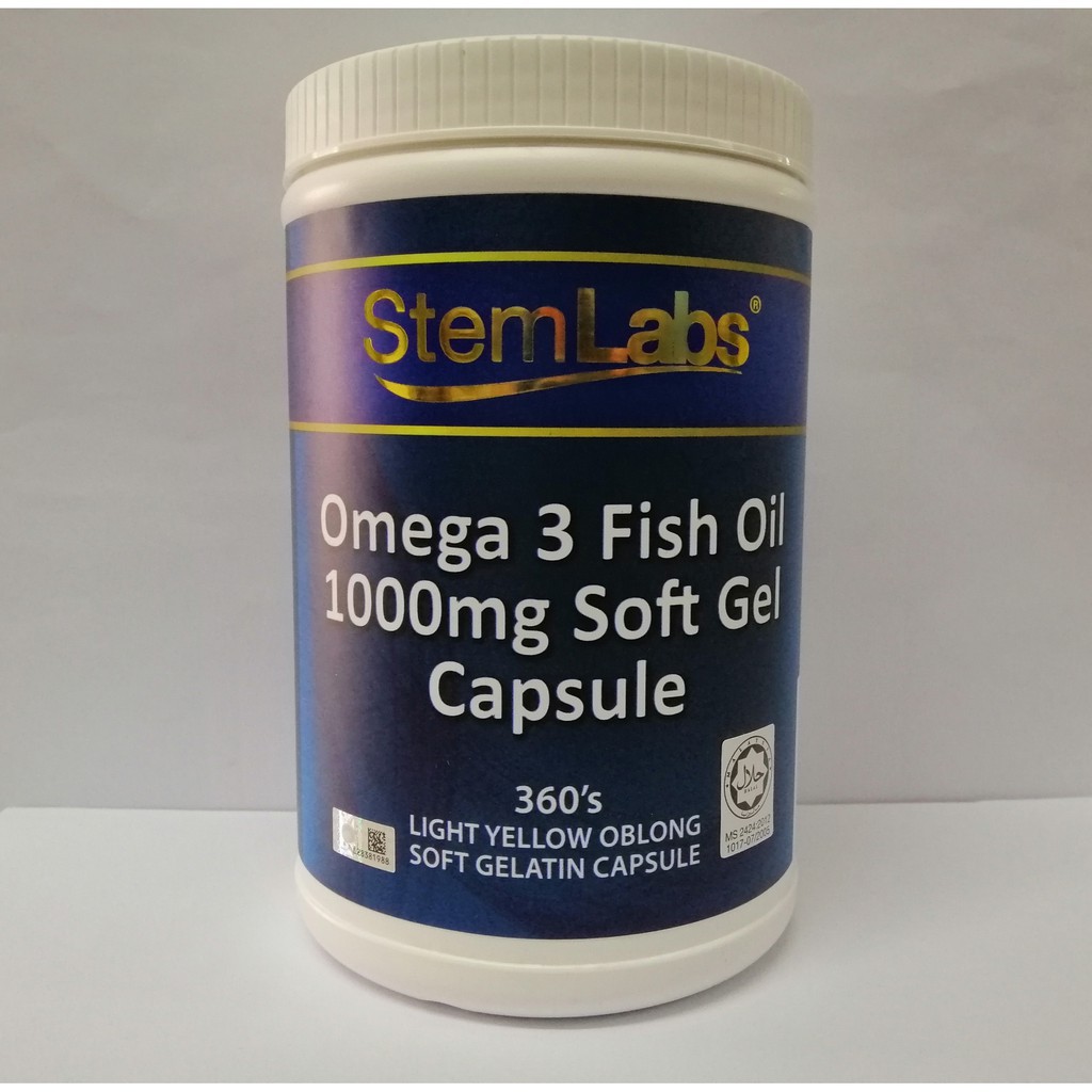STEMLABS' OMEGA 3 FISH OIL 1000MG SOFTGEL CAPSULE 360'S Shopee Malaysia