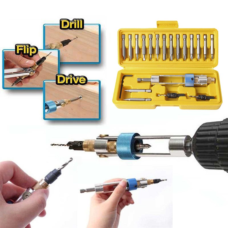 20Pcs Screwdriver set HSS Rotating Drill Kit 20 In One Half Time