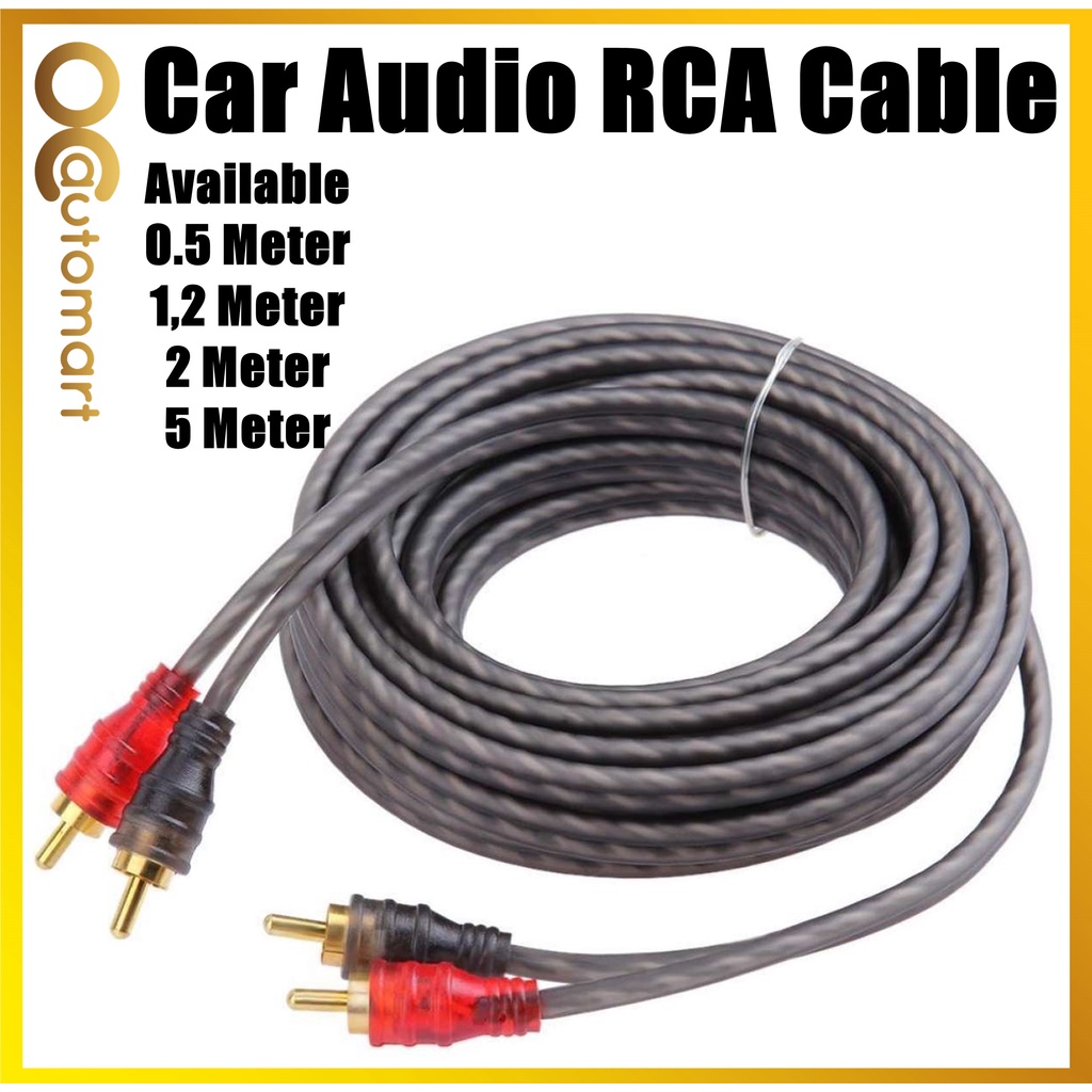 RCA Cable Car Stereo Amplifier Audio Cable RCA Kabel Car Audio RCA Jack