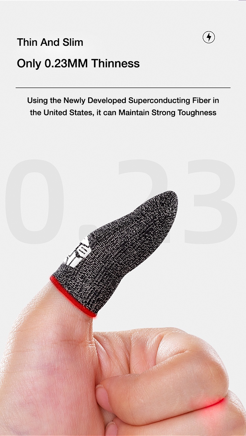 BlueWow QTZ Finger Gaming Sleeves Professional Finger Sleeve for Gaming