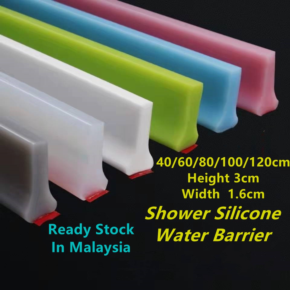 3CM Height Bathroom Shower Water Blocking Strip Water Barrier Flexible