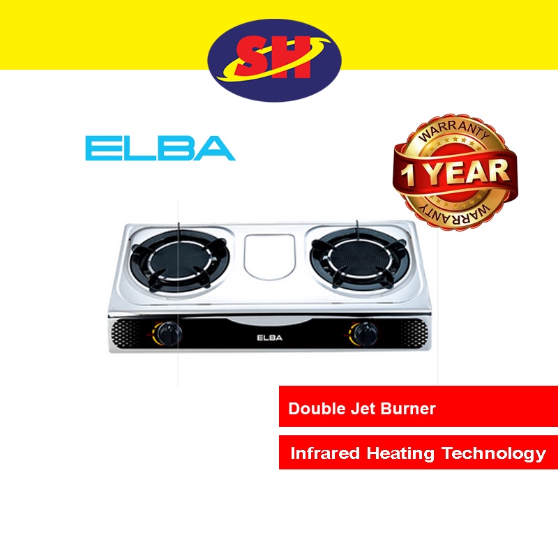 [𝐄𝐚𝐬𝐭 𝐌𝐚𝐥𝐚𝐲𝐬𝐢𝐚] Elba Infrared Stainless Steel Dapur Gas Cooker Stove