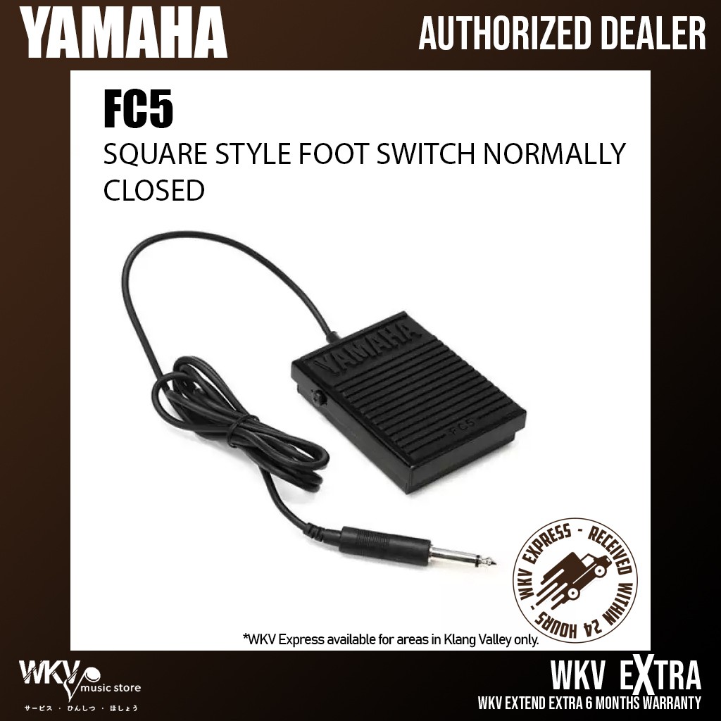 Yamaha FC5 Foot Switch Square Style Sustain Pedal (FC5 / FC 5
