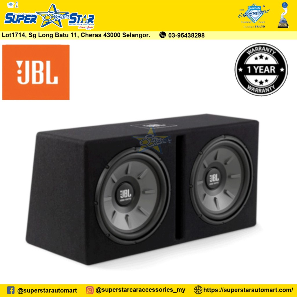 JBL Stage1220B Dual 12" Inch Ported Powered Subwoofer (with Enclosure