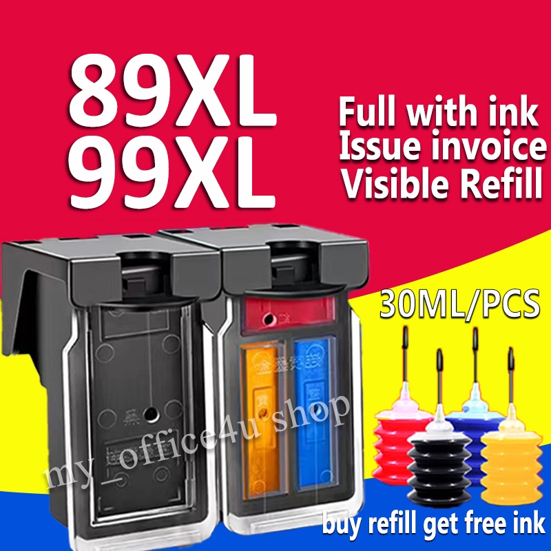 Canon PG 89 CL 99 black pg89xl cl 9xl ink cartridge refillable