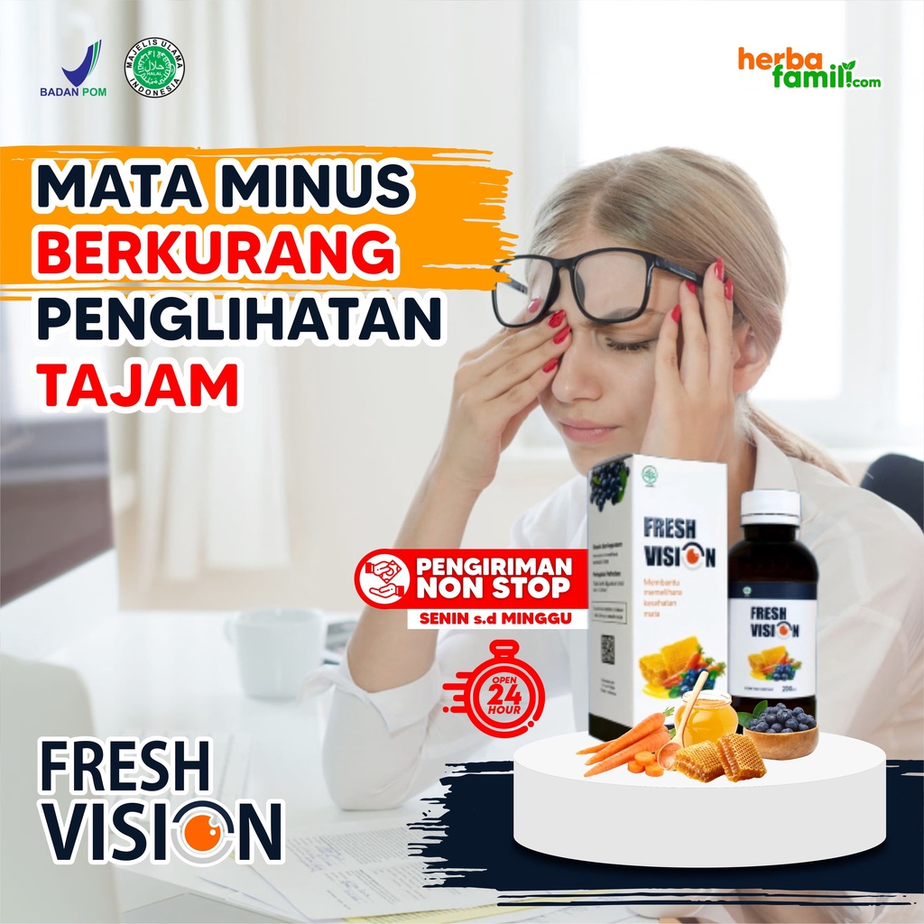 MATA Honey Fresh Vision 100 Original Honey Supplement Helps Eyes Minus Mines Blur