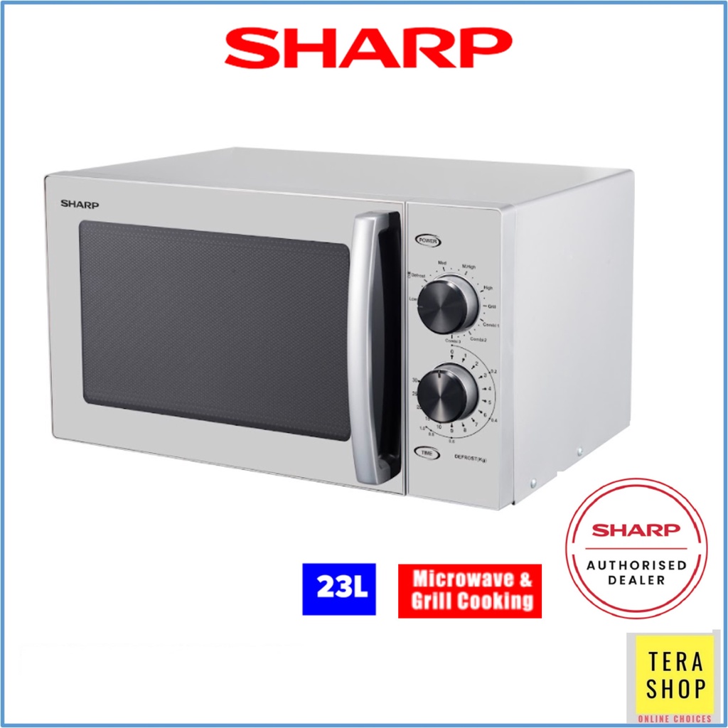 Sharp R639ES 23L Microwave Oven with Grill Function Shopee Malaysia