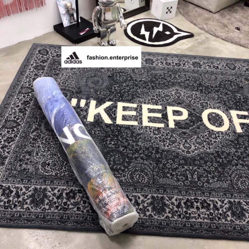 Off White X IKEA "KEEP OFF" Rug / Carpet Shopee Malaysia