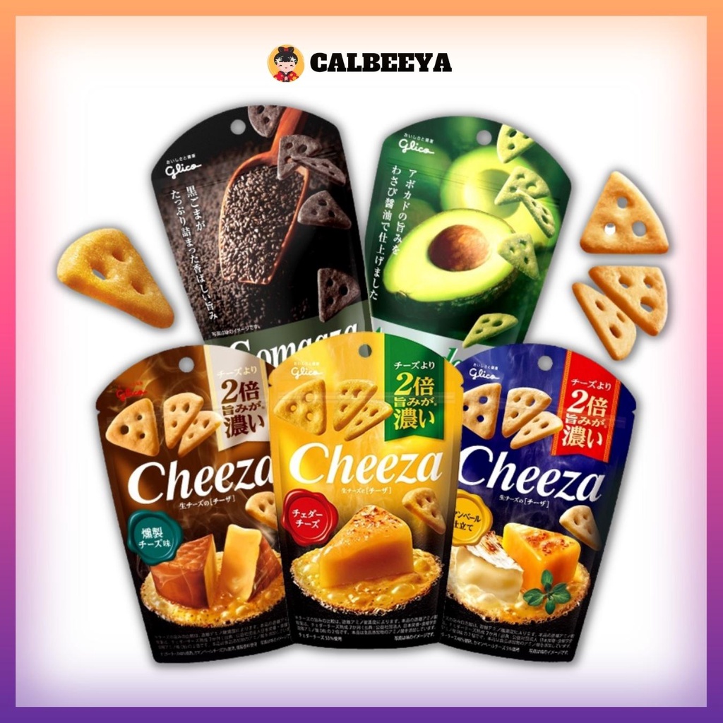 GLICO Nama Cheese No Cheeza Cheddar Cheese Biscuits 40g 日本芝士小饼干 Japan