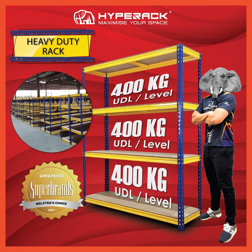 🐘[FREE SHIPPING] HYPERACK™️ Boltless Rack Heavy Duty Rack Rak Dapur