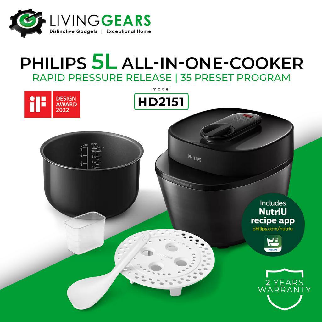 Philips Computerized Electric Pressure Cooker HD2133 (5L)/HD2139 (6L