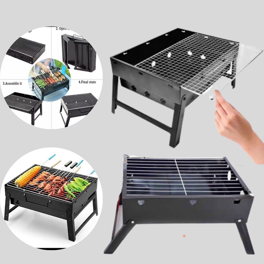 Portable Barbecue Pan Barbeque Pan Barbeque Grill Pan Pembakar Barbeque