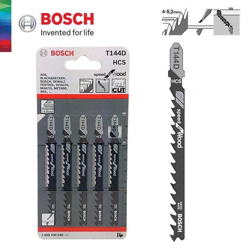 BOSCH JIGSAW BLADE FOR WOOD OR METALT101AO WOOD,T118A METAL,T144D WOOD
