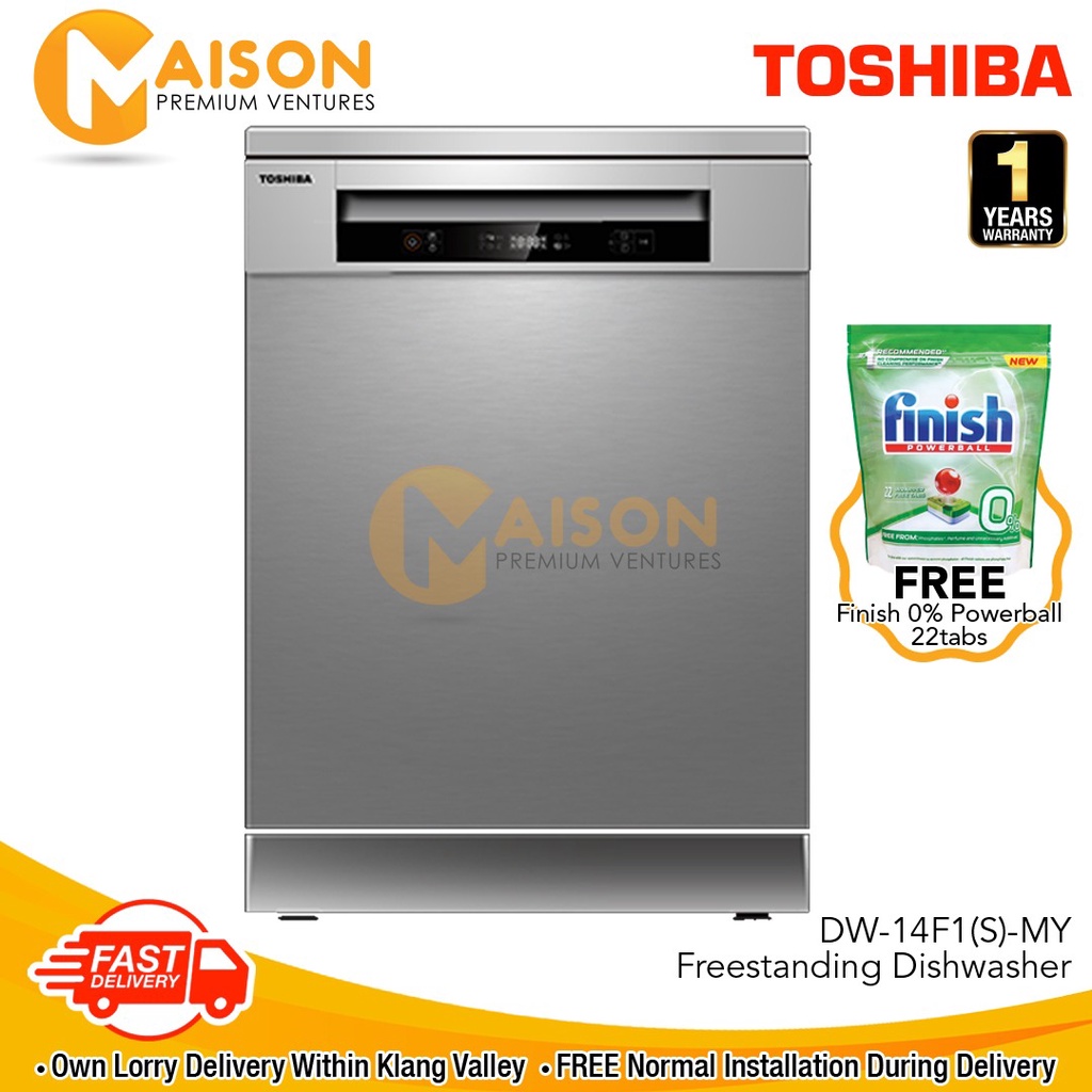 [Sales] Toshiba Dishwasher DW14F1(S)MY Shopee Malaysia