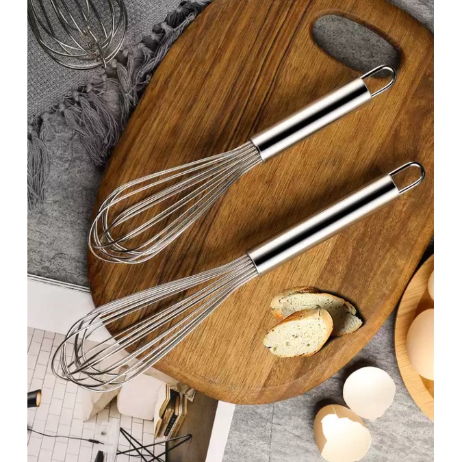 Stainless Steel Egg Beater Hand Whisk Mixer Stirrer Hand Egg Whisk