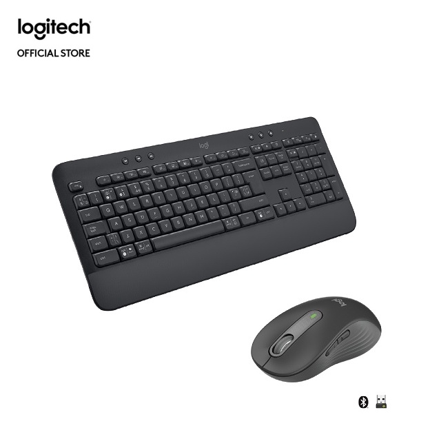 Set] Logitech Signature K650 Wireless Keyboard with Wrist Rest