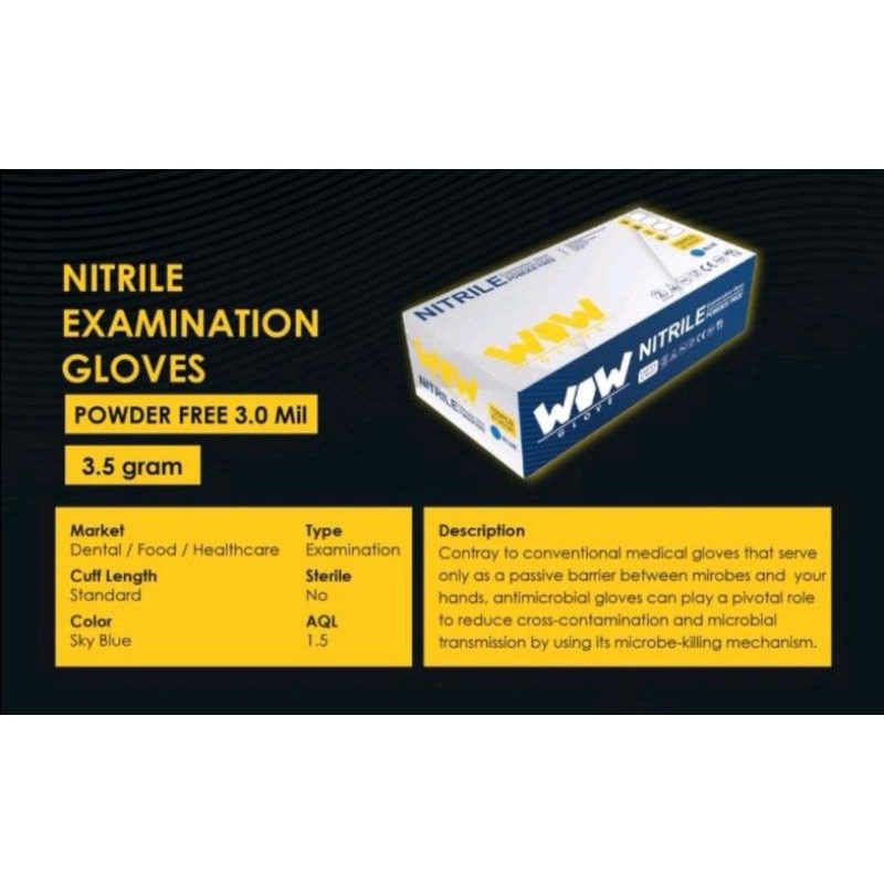 *BY PHARMACY*🔥Ready stock🔥Nitrile PowderFree Medical Gloves (Box