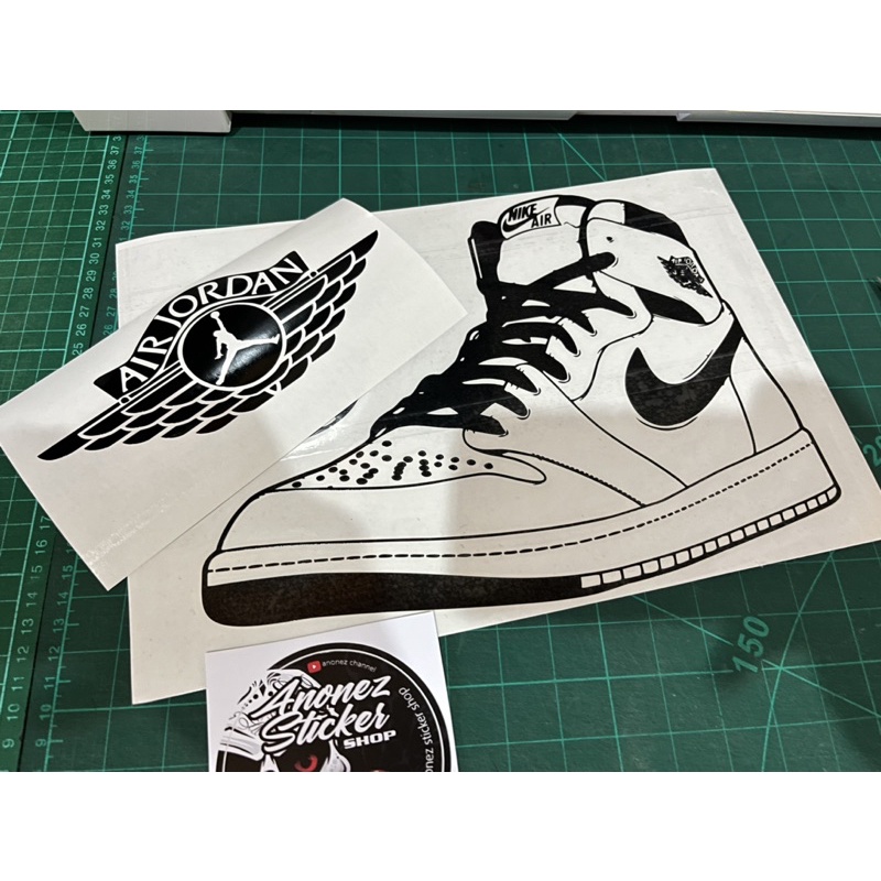 Air Jordan Sticker For Aircond Deco (plot sticker) Shopee Malaysia