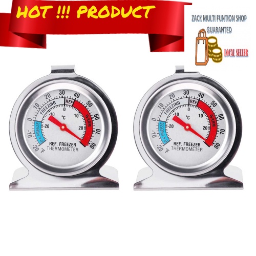 2 Pack Refrigerator Thermometer 20?20?/20?80? Stainless Steel
