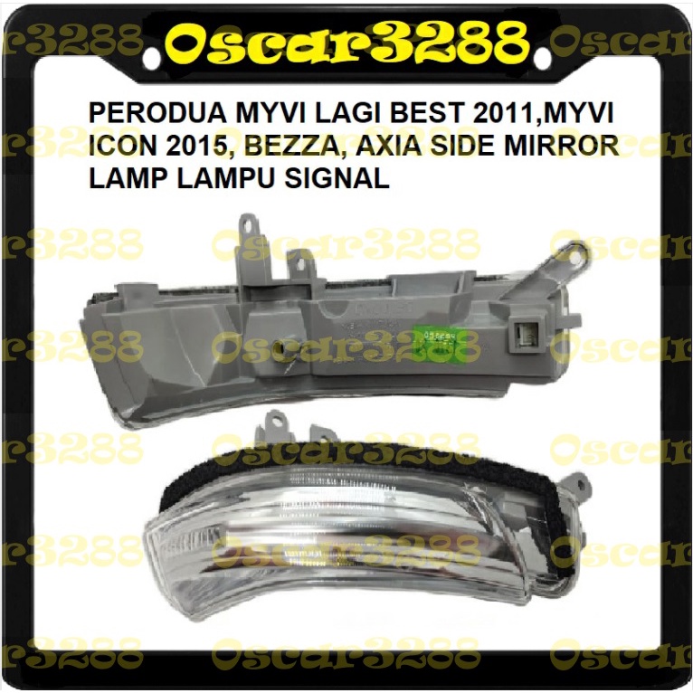 Perodua Myvi Lagi Best 2011, Myvi ICON 2015, Bezza, Axia Side Mirror Lamp Lampu Signal Shopee