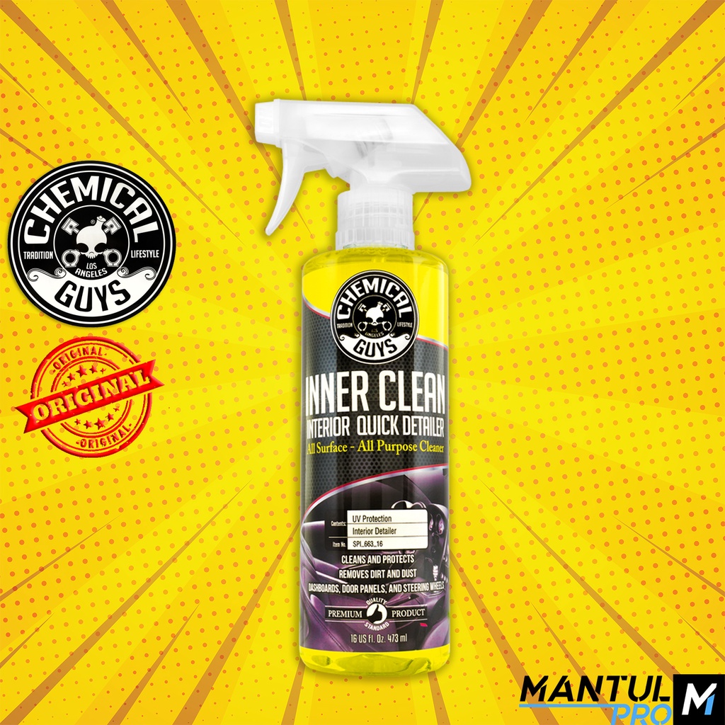 Chemical Guys InnerClean Interior Quick Detailer and Protectant, Yellow