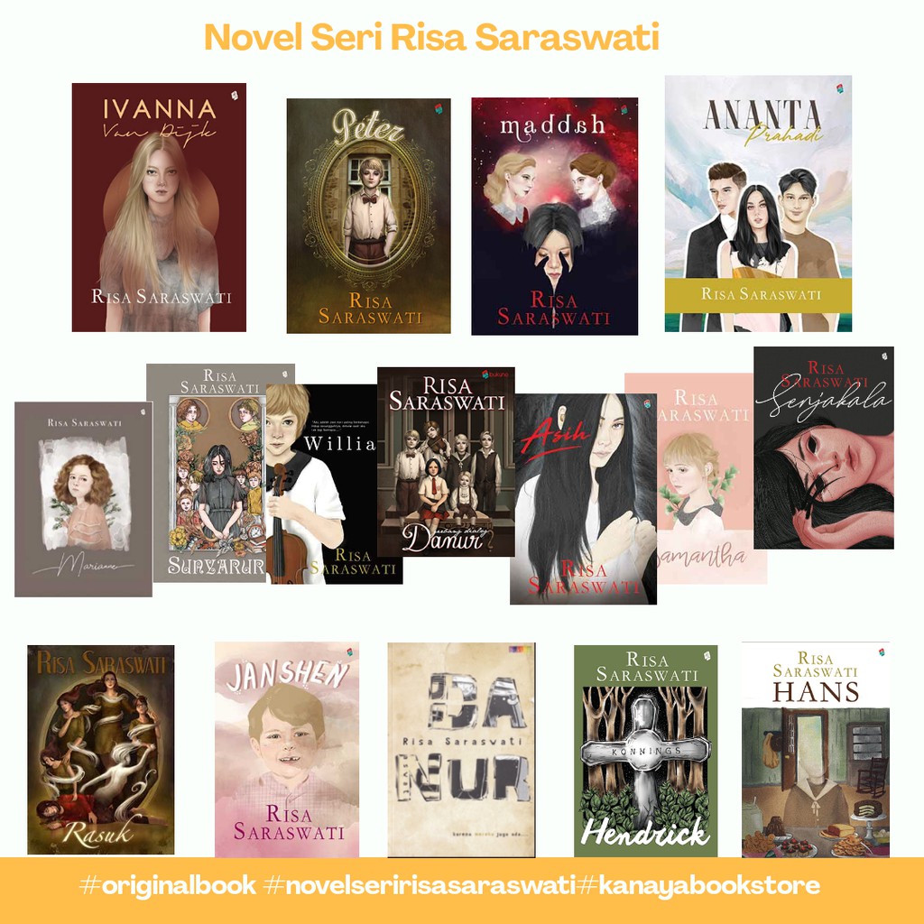 Novel Series Risa Saraswati Janshen Hans Willian Senjakala Marianne