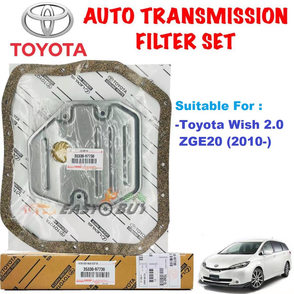 TOYOTA ATF Auto Transmission Filter Set Toyota Wish 2.0 2010 ZGE20