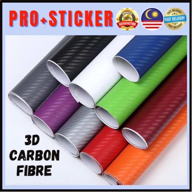 Car Vehicle 30x152CM 3D Matte Carbon Fiber Wrap Film Car Sticker 🔥