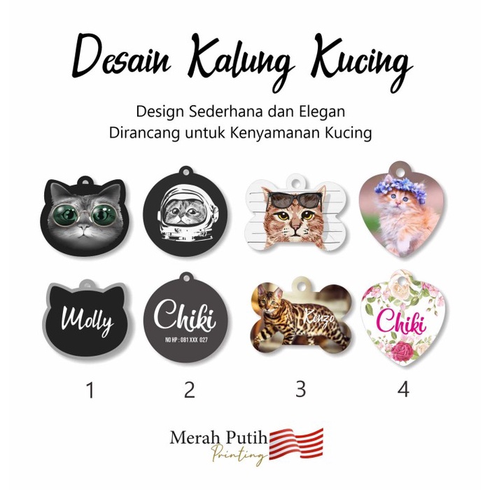 Ready Custom Cat Necklace Name / Photo 017 Shopee Malaysia