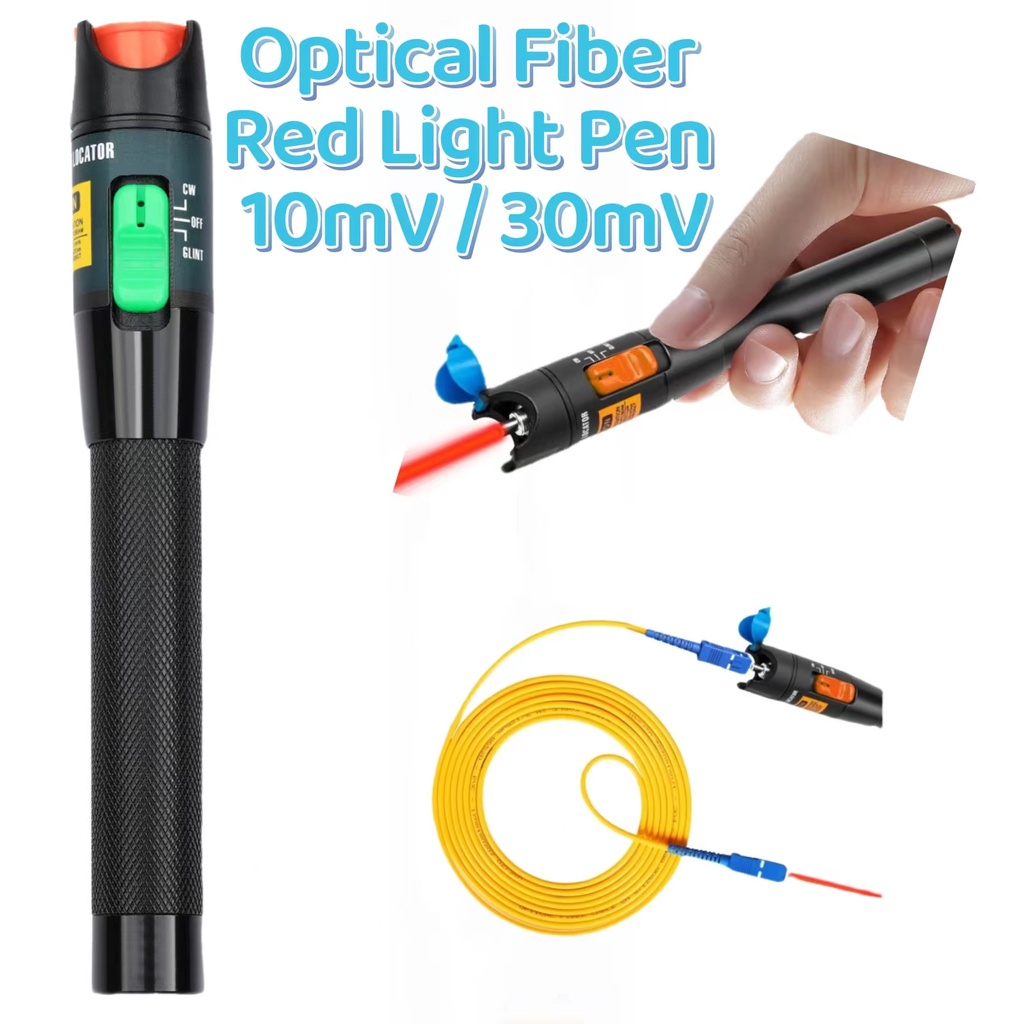 30MV Optical Fiber Test Red Light Pen Lighting Pen Red Light Source