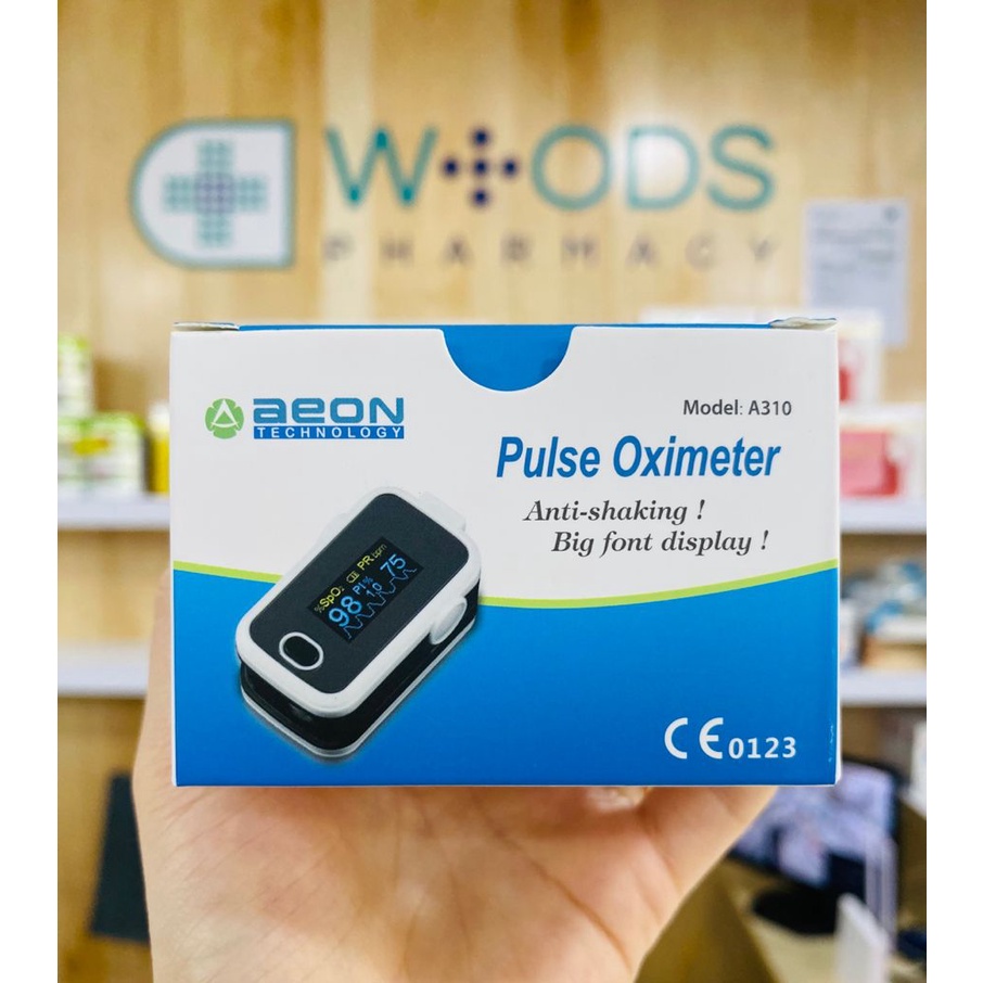 (WARRANTY 1 YEAR) WOODS PHARMACY AEON FINGERTIP PULSE OXIMETER A310 (MDA APPROVED) Shopee Malaysia